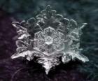Küçük bir buz kristali formu snowflakes